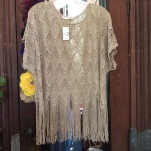 💛💛Gold/beige crochet crop top💛💛